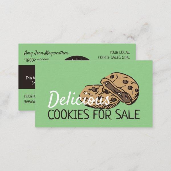 Cookies Design, Cookie Sales Fundraising Card