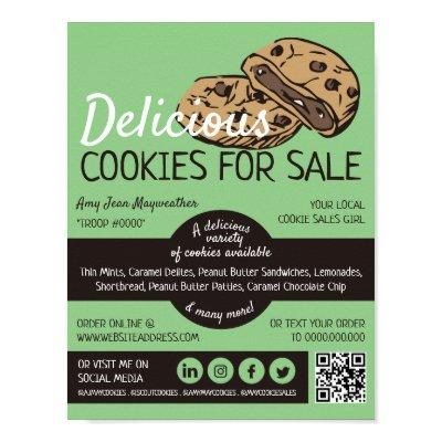 Cookies Design, Cookie Sales Fundraising Poster