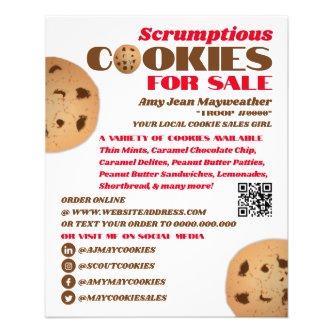 Cookies Logo, Cookie Sales Fundraising Flyer