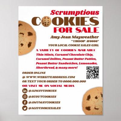 Cookies Logo, Cookie Sales Fundraising Poster