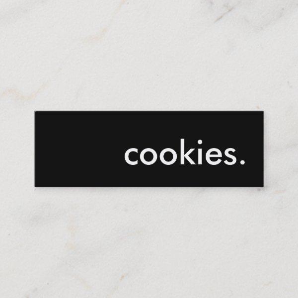 cookies. mini