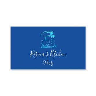 Cooking Logo Robot Mixer Chef Sweets Bakery Navy