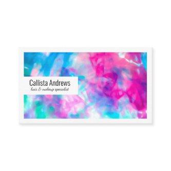 Cool Artsy Girly Purple Pink Blue Tie Dye Pattern