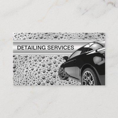 Cool Auto Detailing Water Drops Design