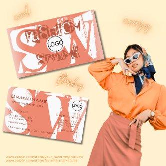 Cool Blush Red White with Logo and Monogram
