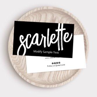 Cool Bold Handwritten Brush  Script Black