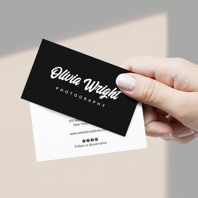 Cool Bold Signature Script, Black Professional