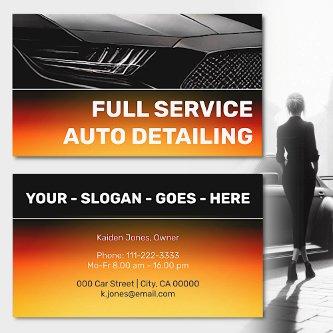 Cool Custom Black Bright Orange Car Service