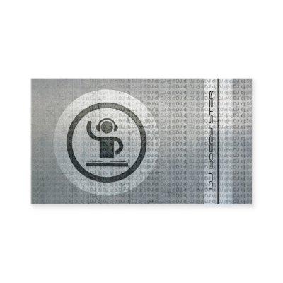 Cool dj logo metal tekst