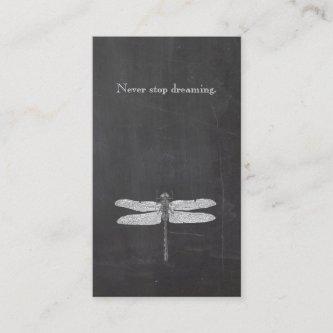 Cool Dragonfly Rustic Nature Chalkboard