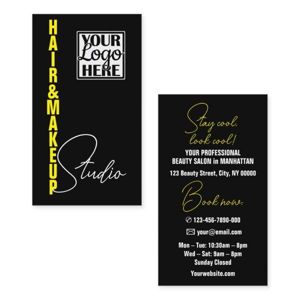 Cool Esthetician Modern Logo Photo Template Yellow
