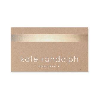 Cool Gold Striped Kraft Tan Cardboard