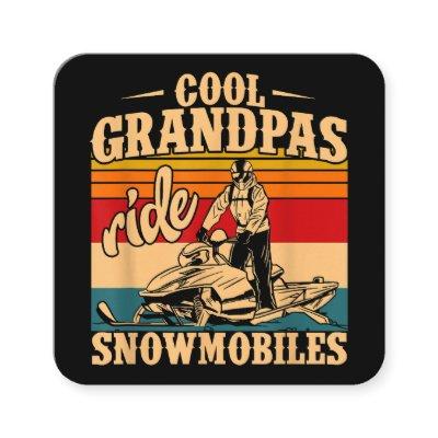 Cool Grandpas rides Snowmobiles Snowmobile Snowmob Square