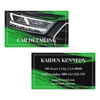 Cool Green Car Service Detailing Photo Template