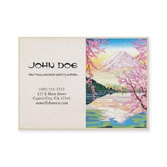 Cool japanese spring cherry tree fuji art lake