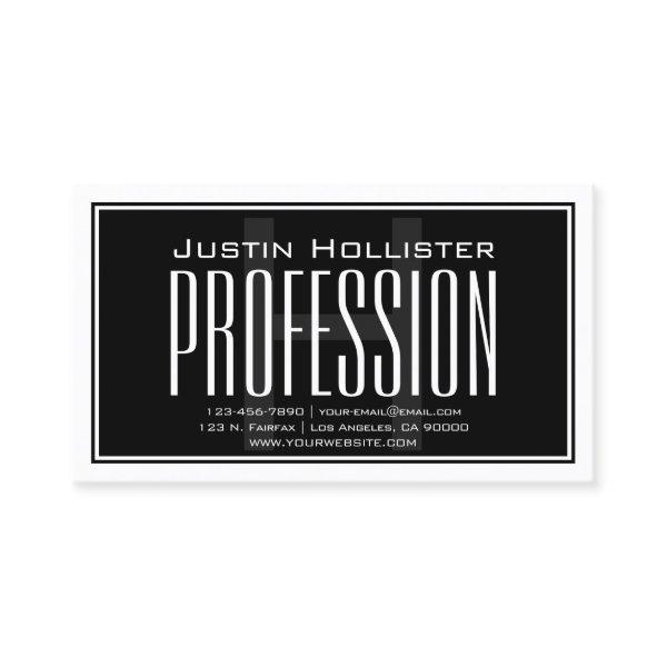 Cool Large Modern Initial | Black & White