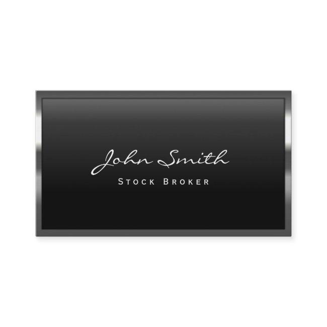 Cool Metal Border Stock Broker