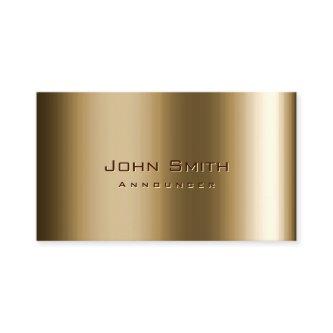 Cool Metal Bronze Announcer