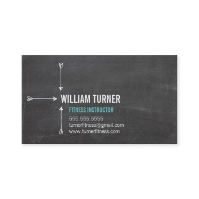COOL MODERN ARROW simple text trendy chalkboard