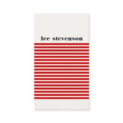 Cool Modern Red and Black Striped Hip
