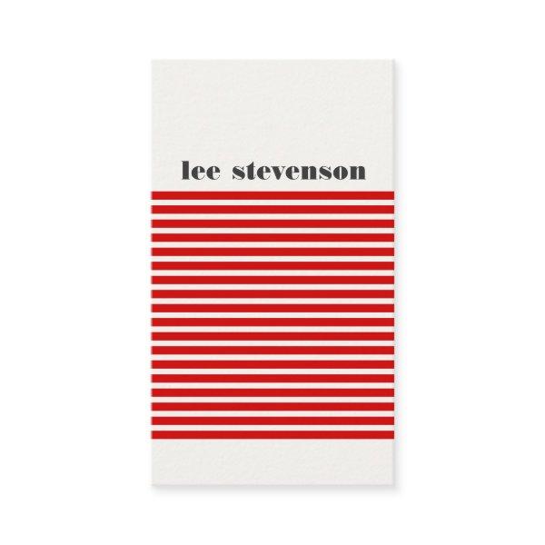 Cool Modern Red and Black Striped Hip