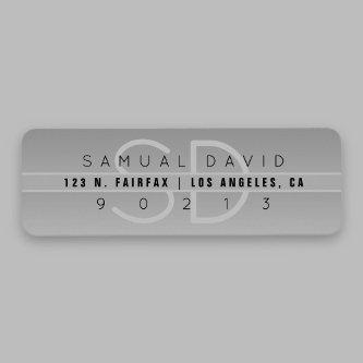 Cool Modern Return Address Label