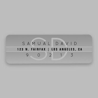 Cool Modern Return Address Label