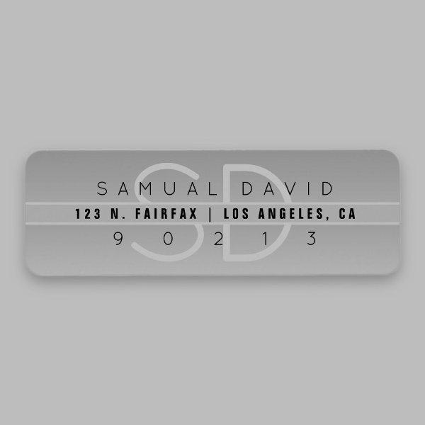 Cool Modern Return Address Label