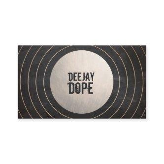 Cool Music Deejay DJ Brushed Gold and Black