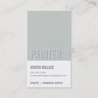 COOL PAINT CHIP swatch embossed look type gray