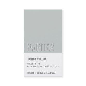 COOL PAINT CHIP swatch embossed look type gray