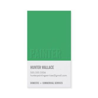 COOL PAINT CHIP swatch embossed look type green