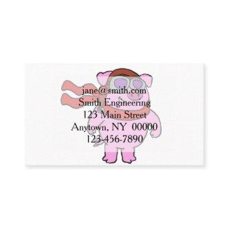 Cool Pig Aviator cartoon | choose background color