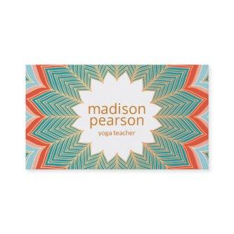 Cool Retro Lotus Mandala Flower Yoga Teacher