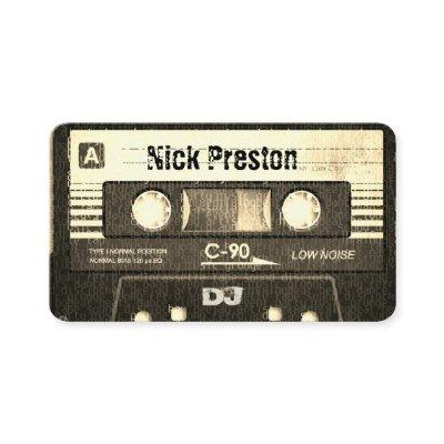 Cool Sepia Retro Audio Cassette | DJ Professional