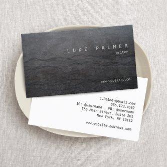 Cool Simple Rustic Black Abstract