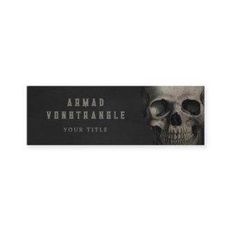 Cool Vinatge Skull Typographic Black Mini