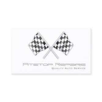 Cool White Checkered Flag