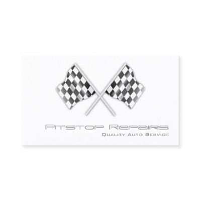 Cool White Checkered Flag