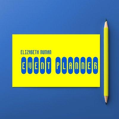 Cool Yellow and Blue Typography