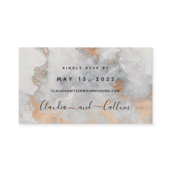 Copper Quarry Wedding Online RSVP Card