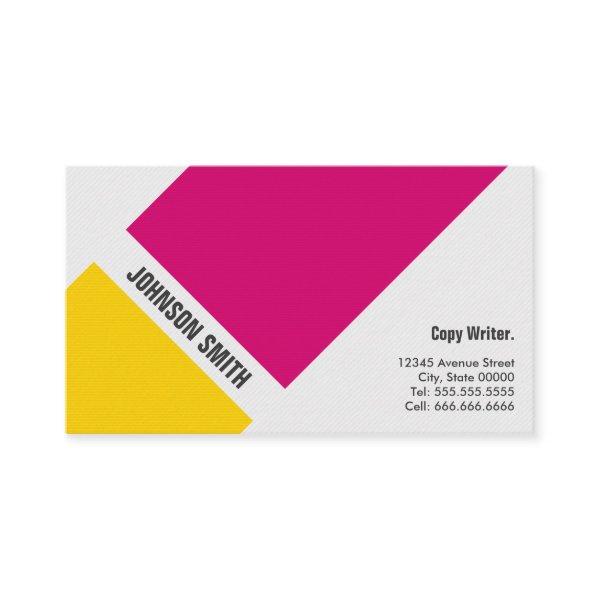 Copy Writer - Simple Pink Yellow