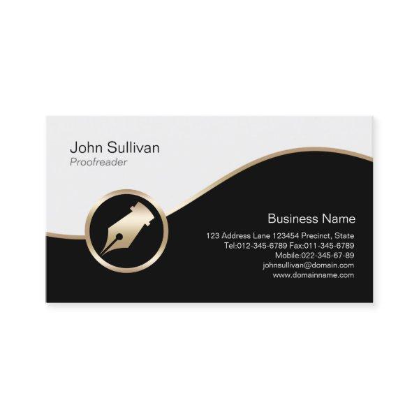 Copywriter  Gold Pen Nib Icon