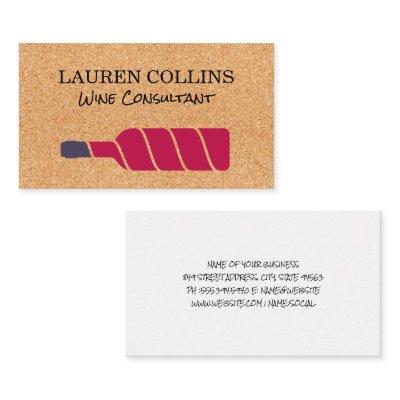 Cork Background | Stylized Wine Logo