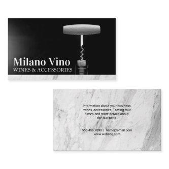 Cork Screw and Wine Bottle