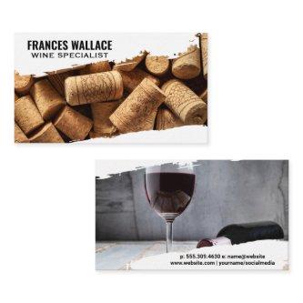Corks | Wine Glass and Bottle