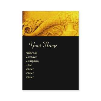 CORNUCOPIA  MONOGRAM , bright gold yellow black