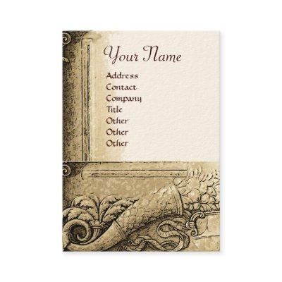 CORNUCOPIA  MONOGRAM  Brown Sepia White