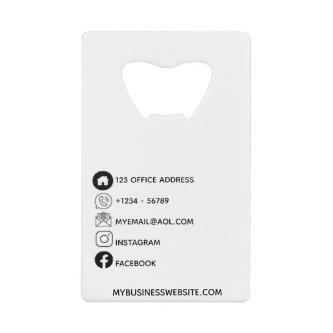 Corporate  Design Logo Templates Credit Card Bottle Opener