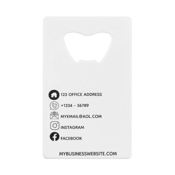 Corporate  Design Logo Templates Credit Card Bottle Opener